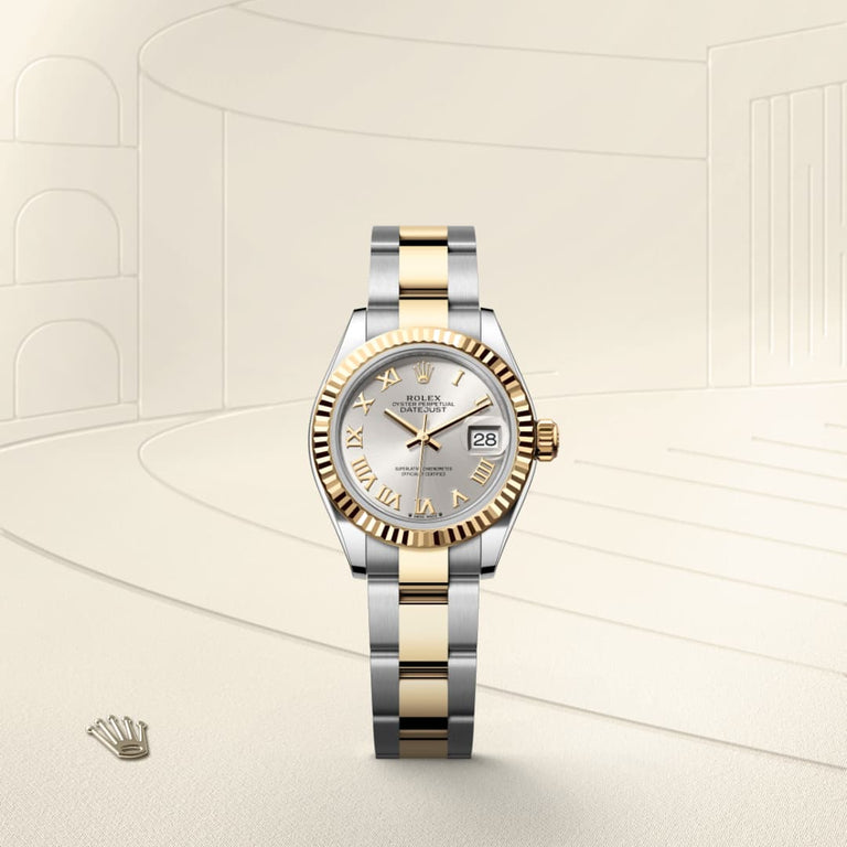 Rolex Lady-Datejust in Oystersteel and yellow gold, M279173-0006 - Mallory Jewellers