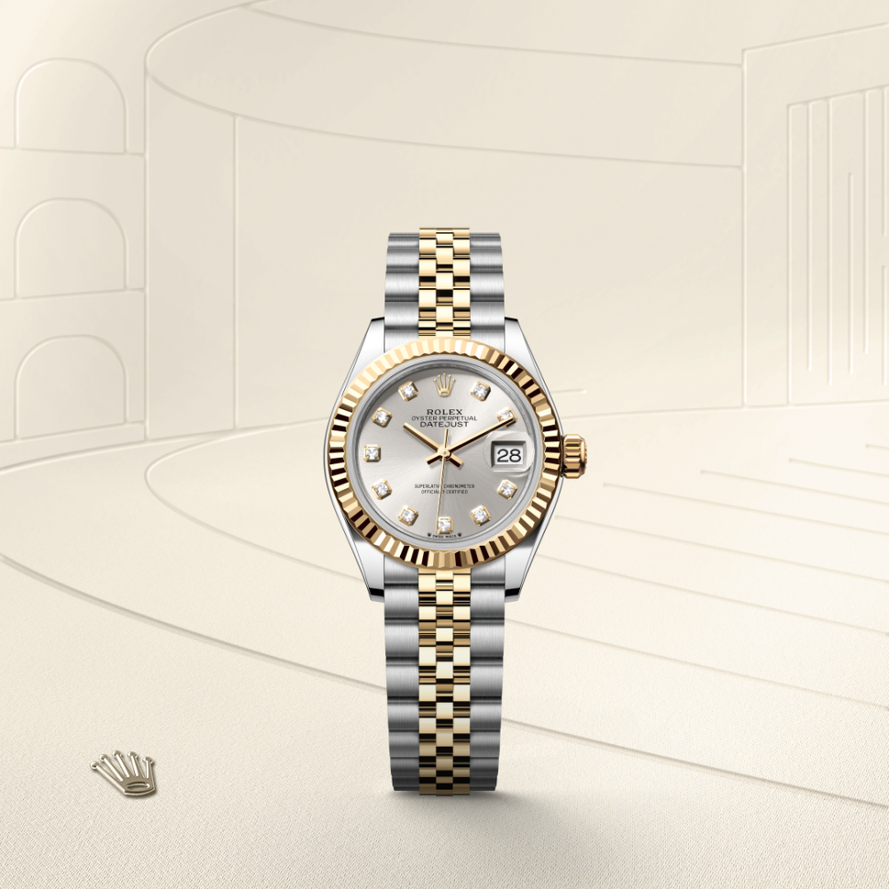 Rolex Lady-Datejust in Oystersteel and yellow gold, M279173-0007 - Mallory Jewellers