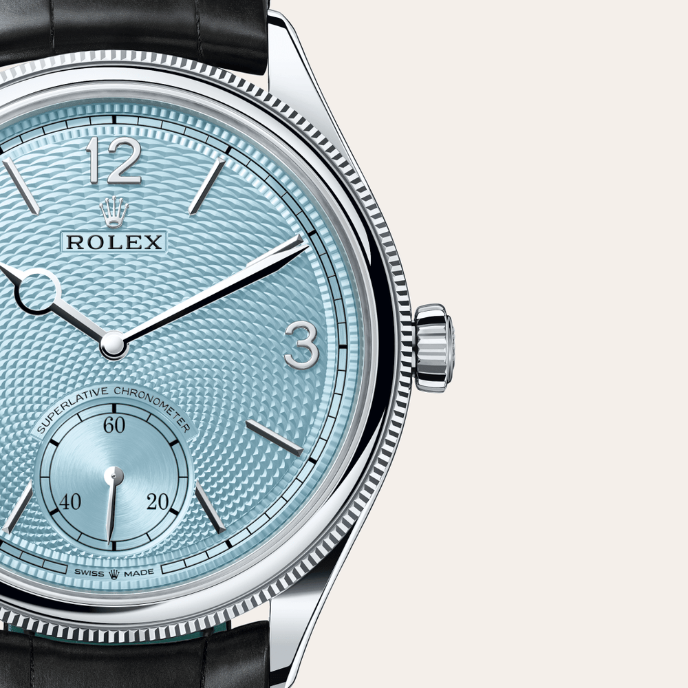 Rolex 1908 in 18 ct platinum, M52506-0003 - Mallory Jewellers