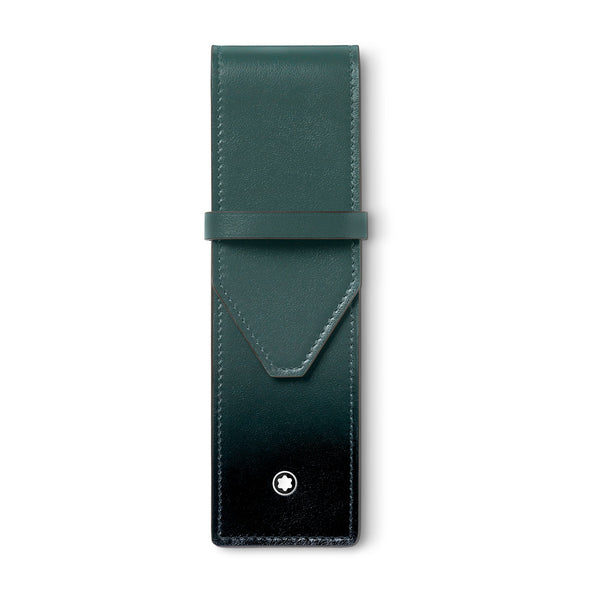Montblanc Meisterstück Green Leather Two Pen Pouch
