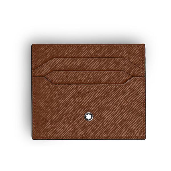 Montblanc Sartorial Brown Leather Six Credit Card Wallet