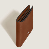 Montblanc Grain Brown Leather Six Credit Card Wallet