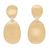 Marco Bicego Lunaria Diamonds 18ct Yellow Gold Diamond Drop Earrings