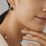 Marco Bicego Jaipur 18ct Yellow Gold London Blue Topaz and Diamond Drop Earrings