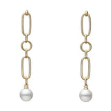 Mikimoto M Code 18ct Yellow Gold Akoya Cultured Pearl Drop Earrings