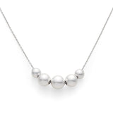 Mikimoto Pearls In Motion 18ct White Gold Akoya Cultured Pearl Necklace