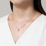 Mikimoto Station 18ct Yellow Gold Akoya Cultured Pearl and Diamond Pendant and Chain