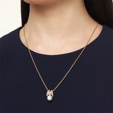 Mikimoto M Collection 18ct Yellow Gold Akoya Cultured Pearl and Diamond Pendant and Chain