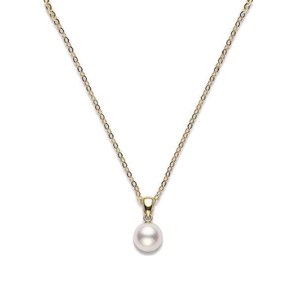 Mikimoto Classic 18ct Yellow Gold Akoya Cultured Pearl Pendant and Chain