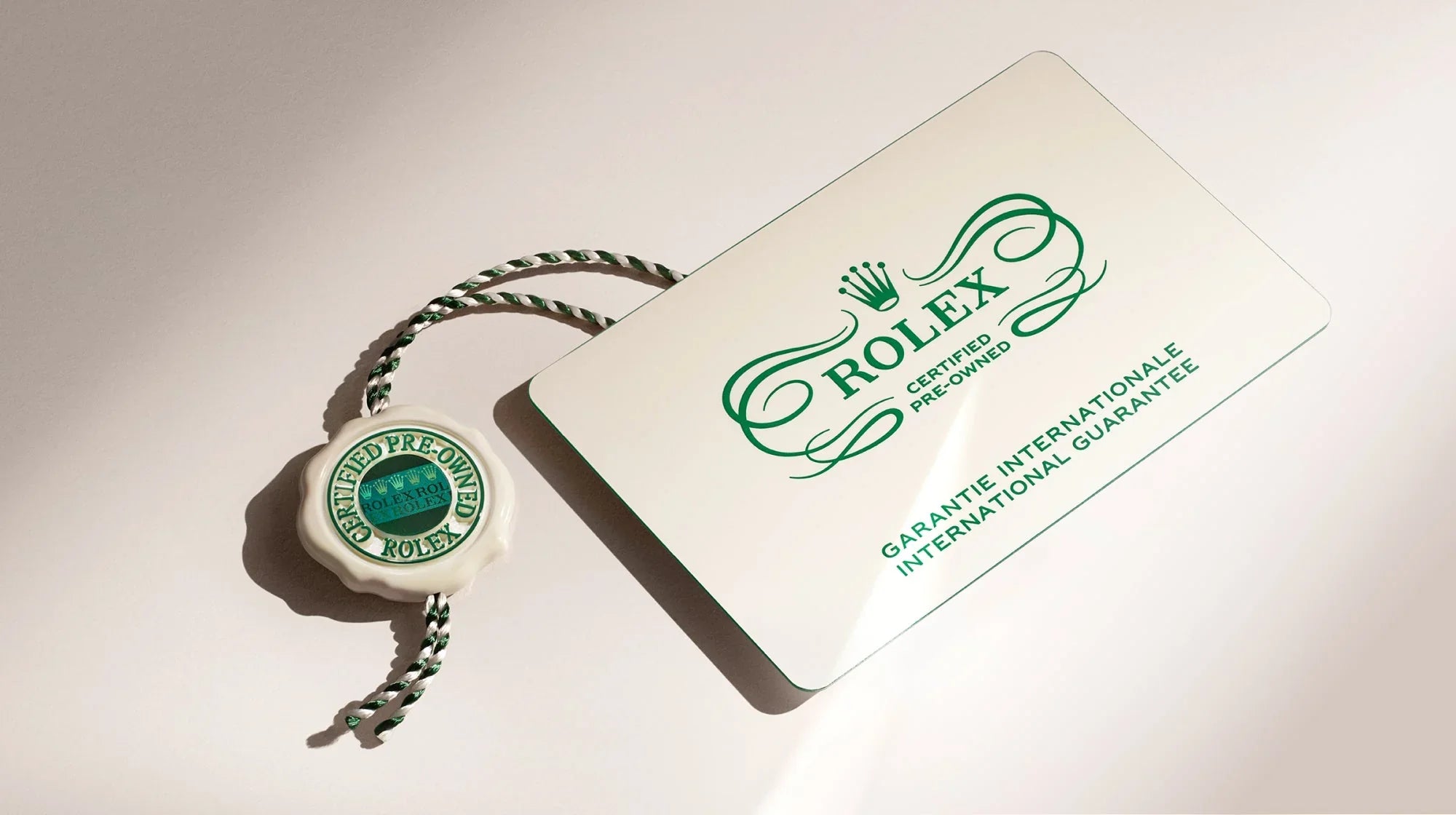 Distinct seal and guarantee card