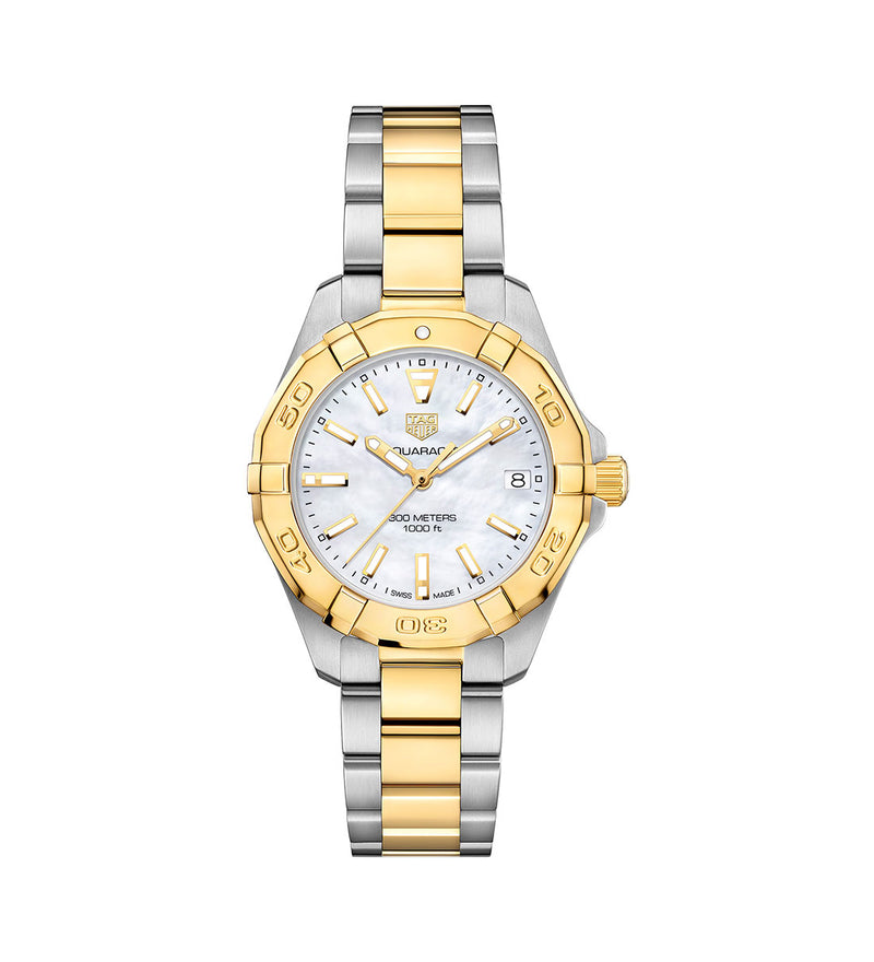 TAG Heuer Aquaracer Steel and Yellow Gold Plated