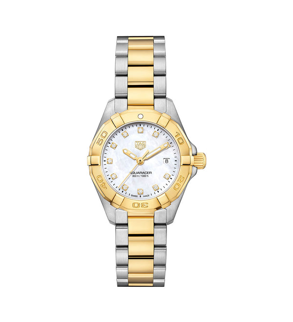 TAG Heuer Aquaracer Steel and Yellow Gold Capped