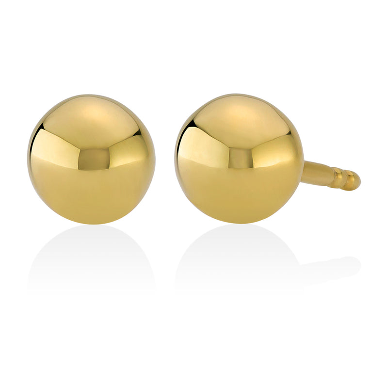 14ct Yellow Gold Ball Stud Earrings