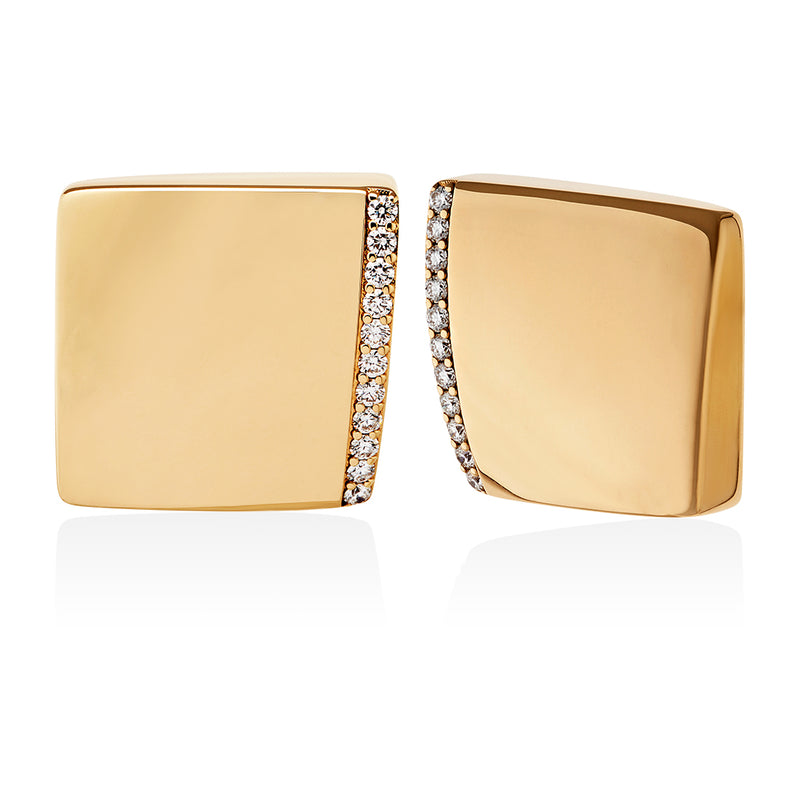 Roberto Coin Sauvage Privé 18ct Rose Gold Diamond Stud Earrings