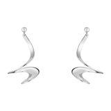 Georg Jensen Mobius Sterling Silver Drop Earrings
