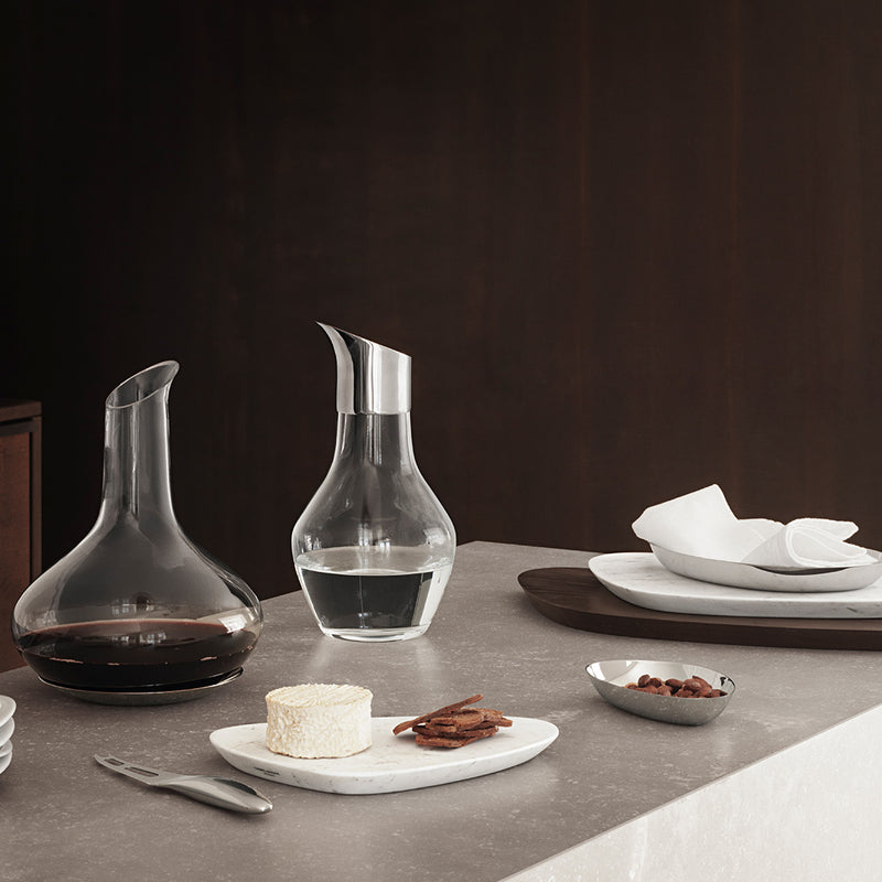 Georg Jensen Sky Stainless Steel and Glass Carafe