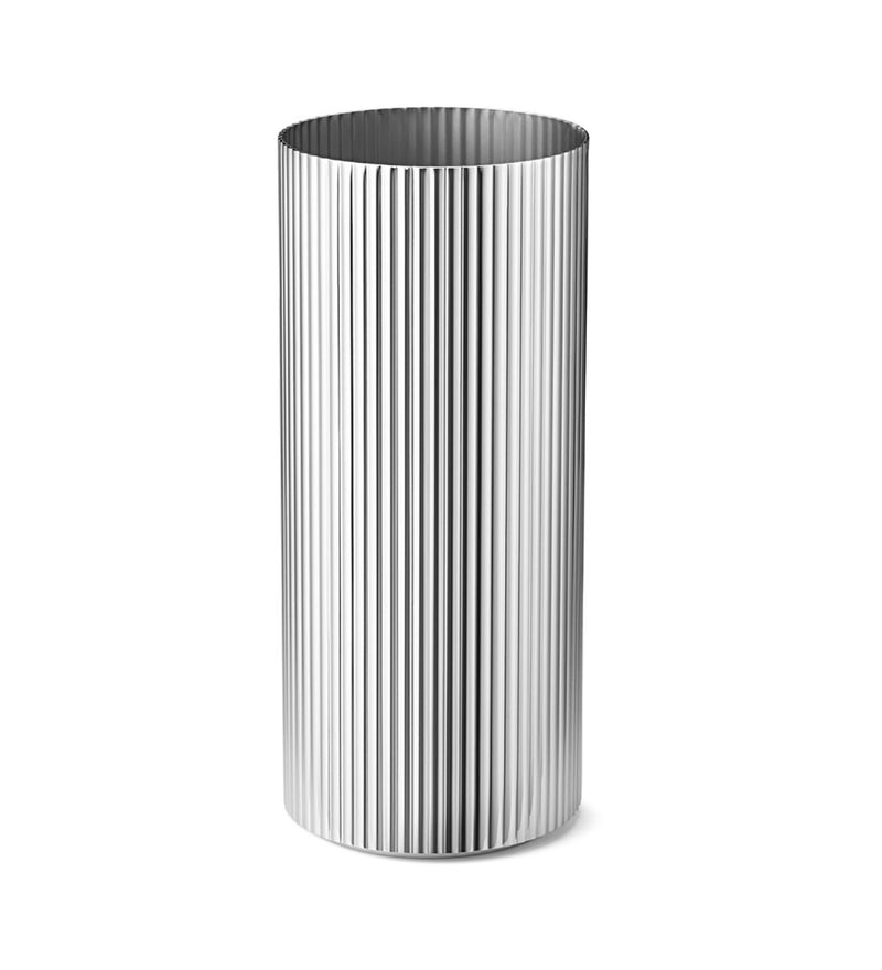 Georg Jensen Bernadotte Stainless Steel Medium Vase