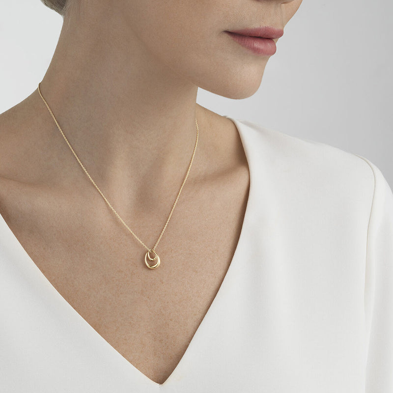 Georg Jensen Offspring 18ct Yellow Gold Pendant and Chain
