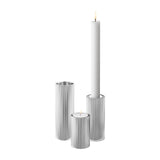 Georg Jensen Bernadotte Stainless Steel Candleholders (Set of Three)