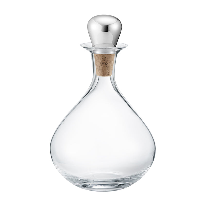 Georg Jensen Sky Stainless Steel and Glass Decanter