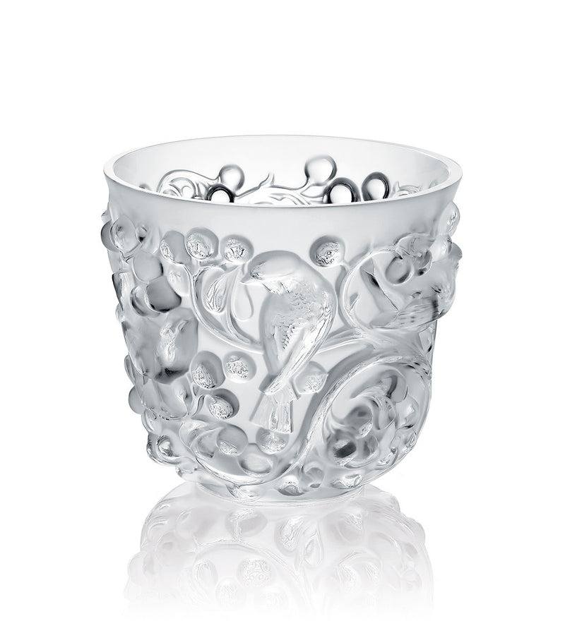 Lalique Avallon Clear Crystal Vase