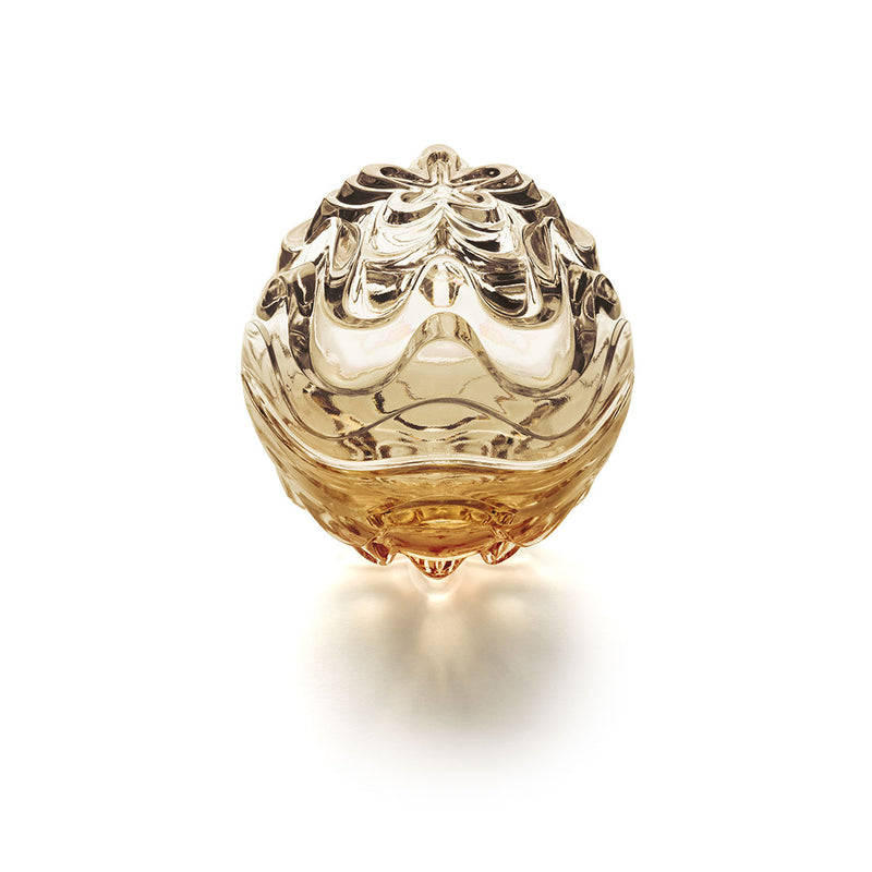Lalique Vibration Gold Luster Crystal Box