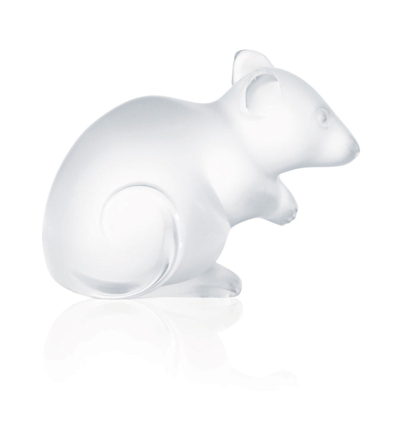 Lalique Mouse Clear Crystal Small Sculpture