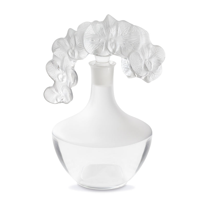 Lalique Orchidee Clear Crystal Decanter