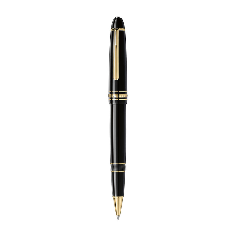 Montblanc Meisterstück LeGrand Yellow Gold Coated Black Resin Rollerball Pen