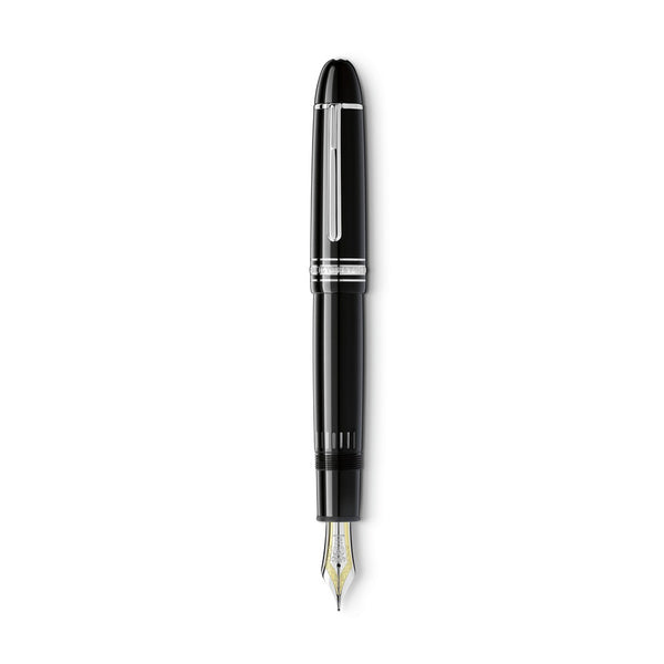 Montblanc Meisterstück 149 Platinum Coated Black Precious Resin Fountain Pen (Medium Nib)