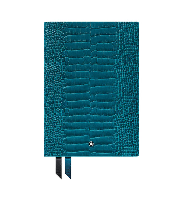 Montblanc Croco Print Turquoise Notebook
