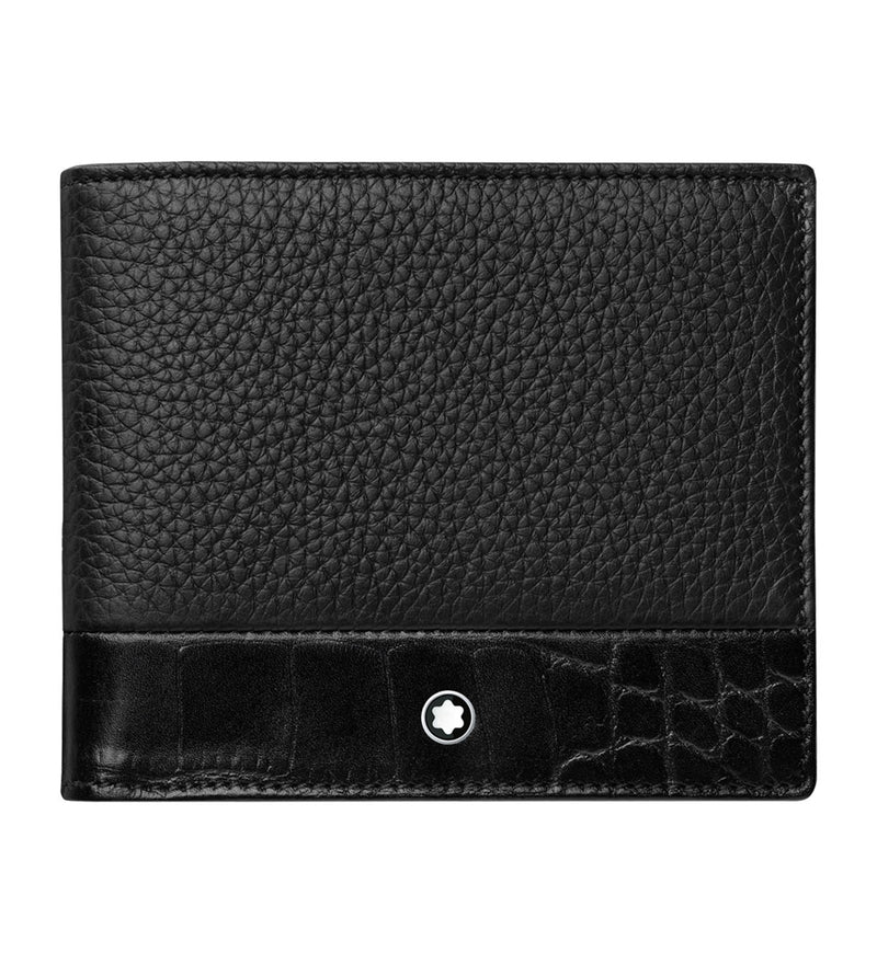 Montblanc Meisterstück Soft Grain Black Leather Six Credit Card Wallet