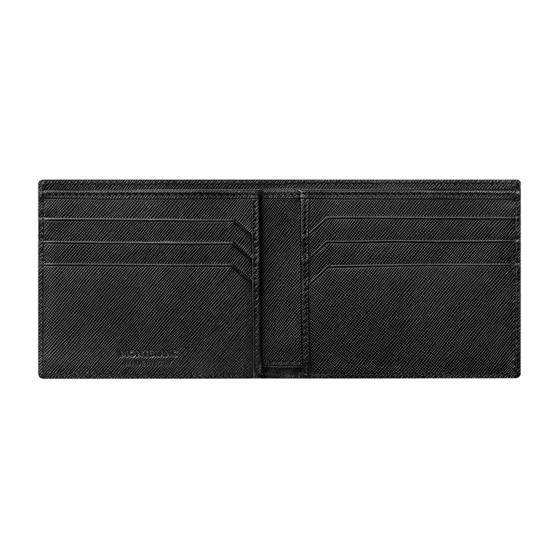 Montblanc Sartorial Calligraphy Black Leather Six Credit Card Wallet