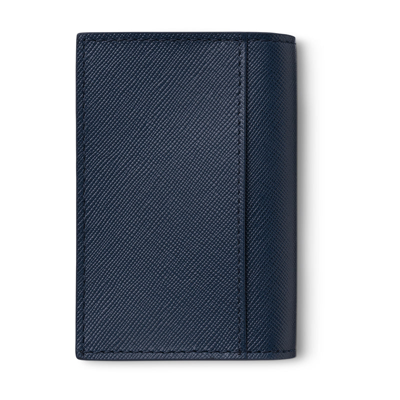 Montblanc Sartorial Navy Blue Leather Business Card Holder