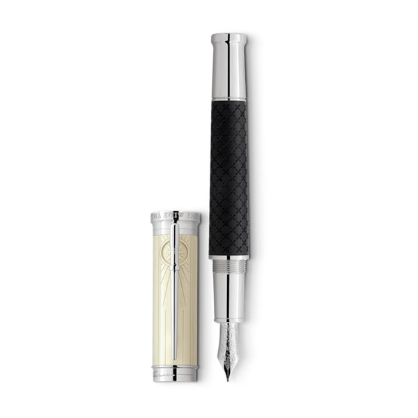 Montblanc Writers Edition Homage to Robert Louis Stevenson Platinum Coated Black Precious Resin Limited Edition Fountain Pen