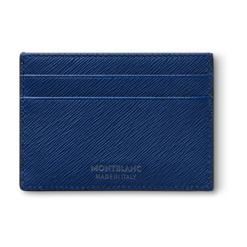 Montblanc Sartorial Blue Calfskin Leather Five Credit Card Wallet
