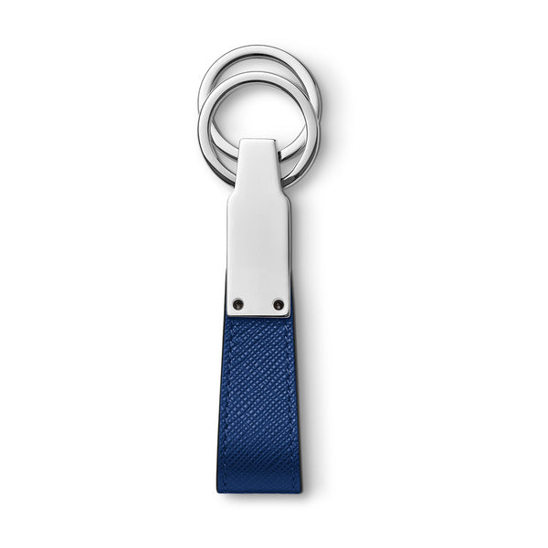 Montblanc Sartorial Blue Calfskin Leather Key Ring