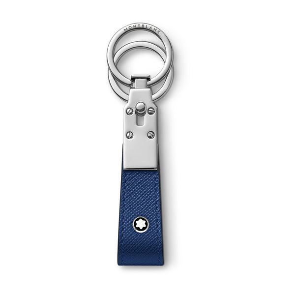 Montblanc Sartorial Blue Calfskin Leather Key Ring