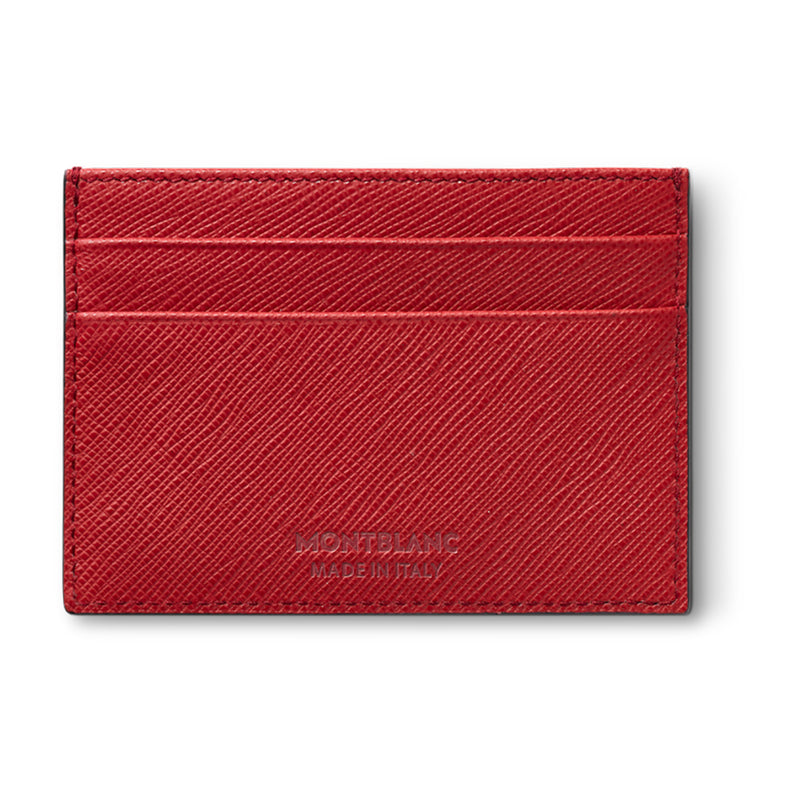 Montblanc Sartorial Red Leather Five Credit Card Wallet