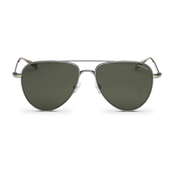 Montblanc Green Metal Sunglasses