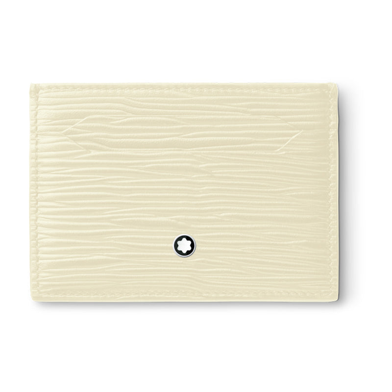 Montblanc Meisterstück Ivory Leather Five Credit Card Wallet