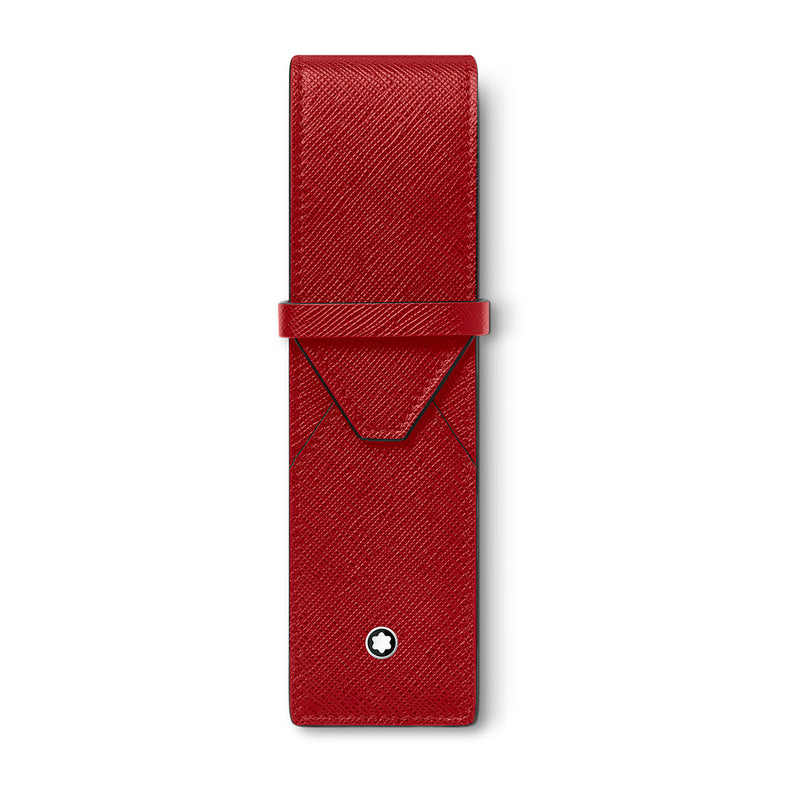 Montblanc Sartorial Red Leather Two Pen Pouch