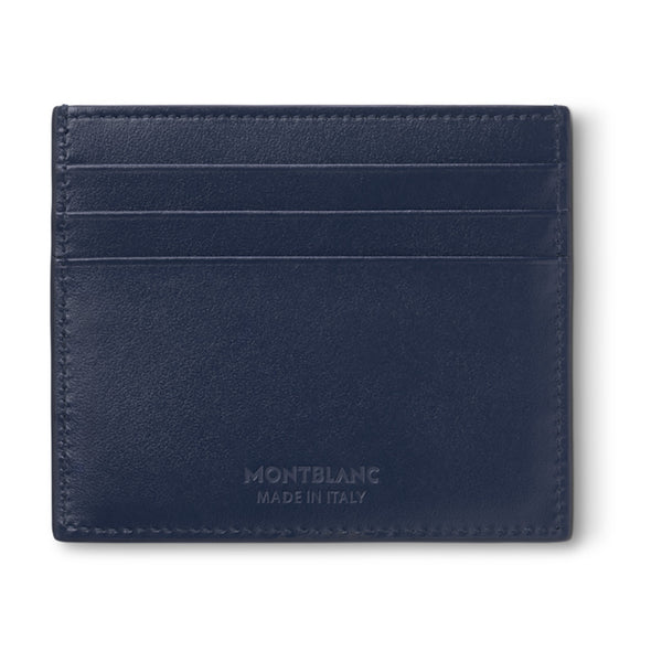 Montblanc Meisterstück Ink Blue Leather Six Credit Card Wallet