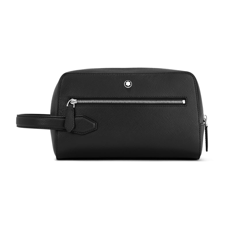Montblanc Sartorial Black Leather Wash Bag
