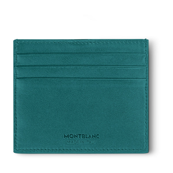 Montblanc Extreme 3.0 Fern Blue Leather Six Credit Card Wallet
