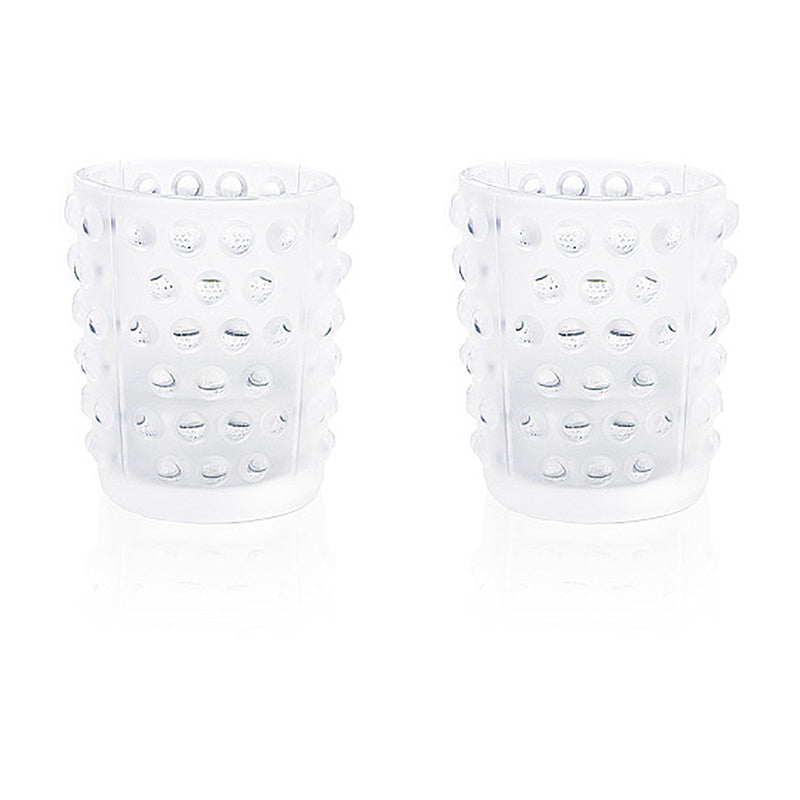 Lalique Mossi Votives Clear Crystal Candleholder
