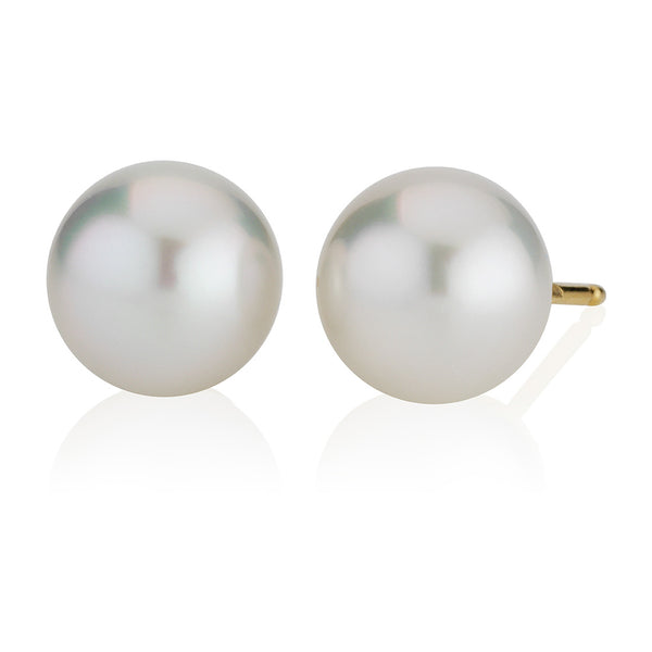 18ct Yellow Gold South Sea Cultured Pearl Stud Earrings