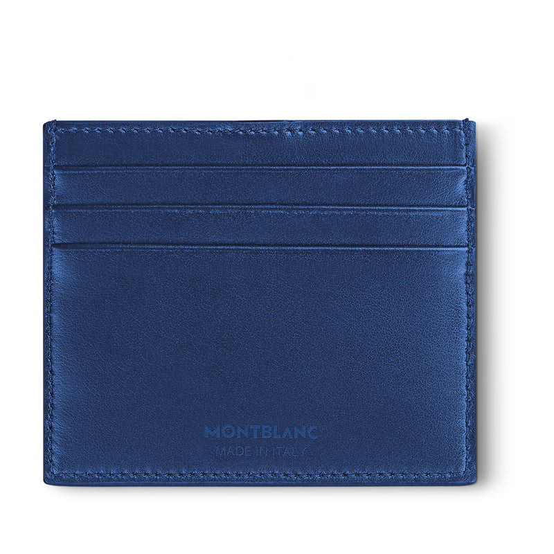 Montblanc Extreme 3.0 Ink Blue Leather Six Credit Card Wallet
