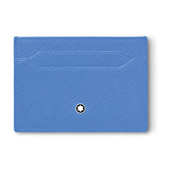 Montblanc Sartorial Dusty Blue Leather Five Credit Card Wallet