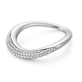 Georg Jensen Offspring Sterling Silver Diamond Ring